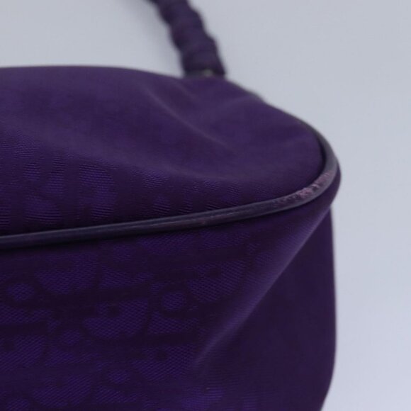 Christian Dior Purple Trotter Canvas Shoulder Bag - Picture 10 of 16